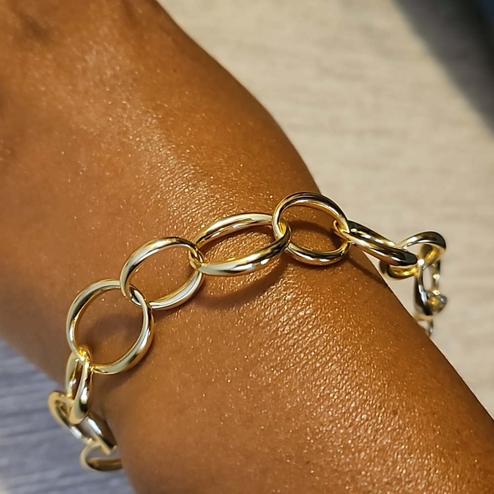 BaYou With Love Chain Link Bracelet 14k gold plated Chain